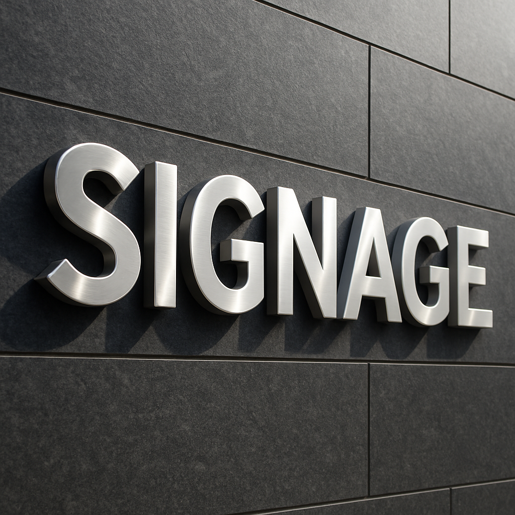 Stainless steel letter fabrication